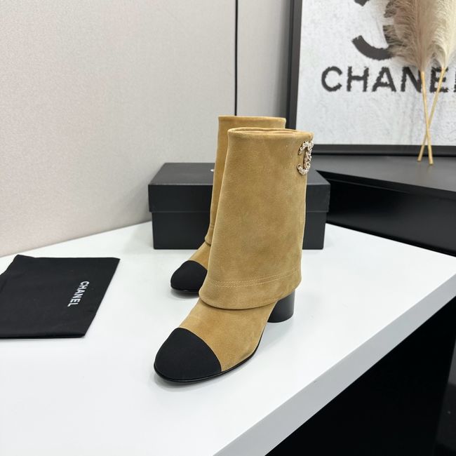 Chanel Mid-Calf Boots Calfskin 64183-3 Chanel Mid-Calf Boots Calfskin 64183-3