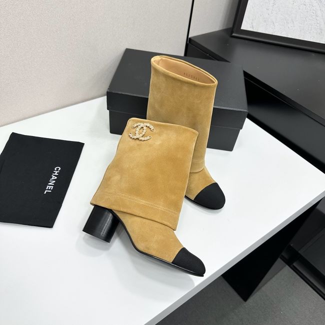 Chanel Mid-Calf Boots Calfskin 64183-3 Chanel Mid-Calf Boots Calfskin 64183-3