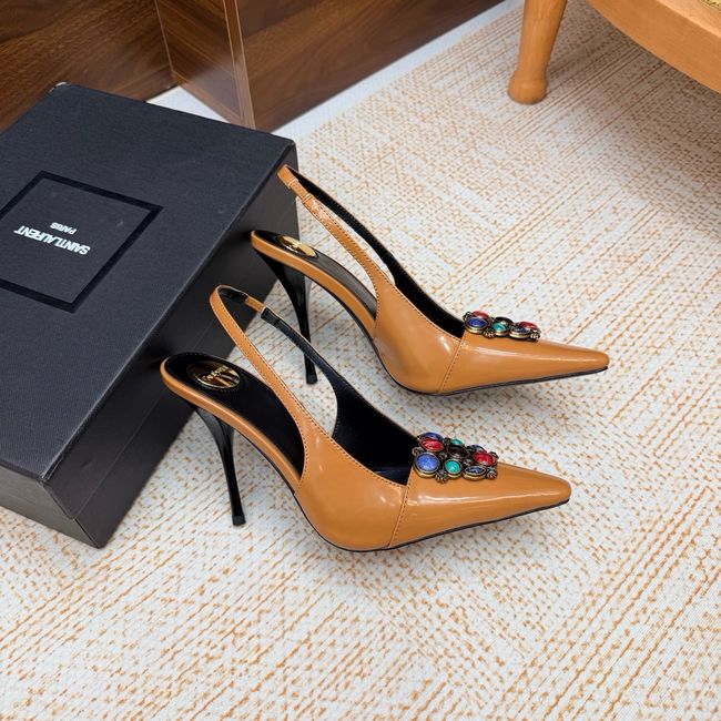 Saint Laurent slingback pumps 10.5CM 64257-2 Saint Laurent slingback pumps 10.5CM 64257-2