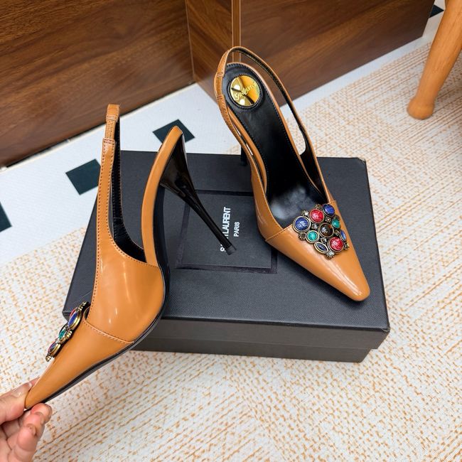 Saint Laurent slingback pumps 10.5CM 64257-2 Saint Laurent slingback pumps 10.5CM 64257-2
