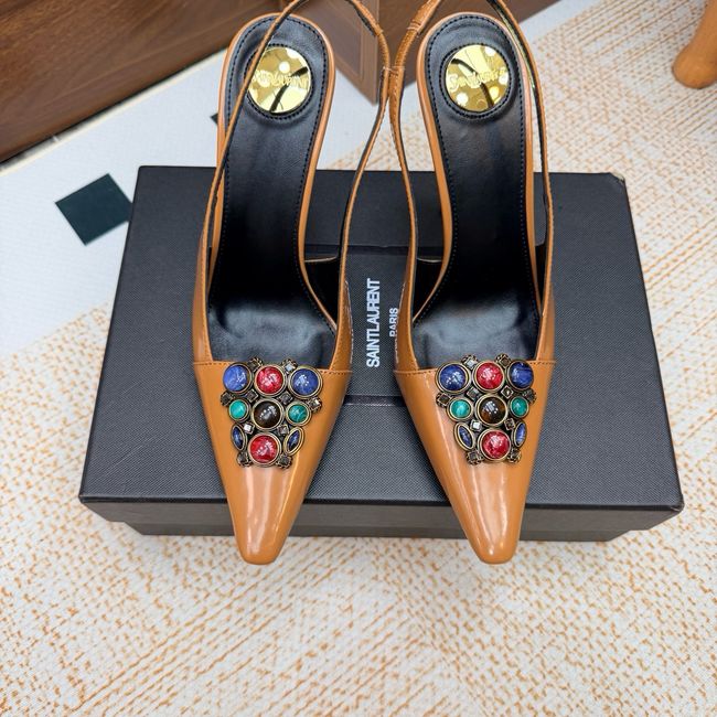 Saint Laurent slingback pumps 10.5CM 64257-2 Saint Laurent slingback pumps 10.5CM 64257-2