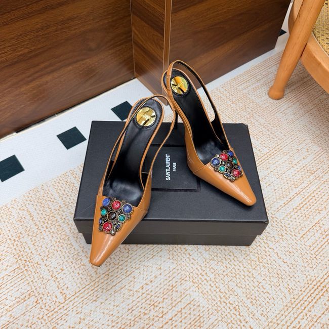 Saint Laurent slingback pumps 10.5CM 64257-2 Saint Laurent slingback pumps 10.5CM 64257-2