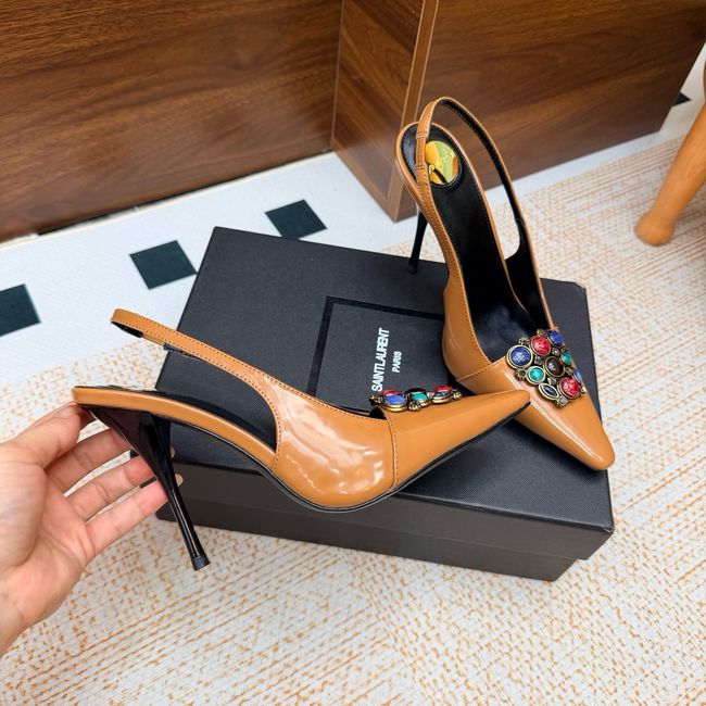Saint Laurent slingback pumps 10.5CM 64257-2 Saint Laurent slingback pumps 10.5CM 64257-2