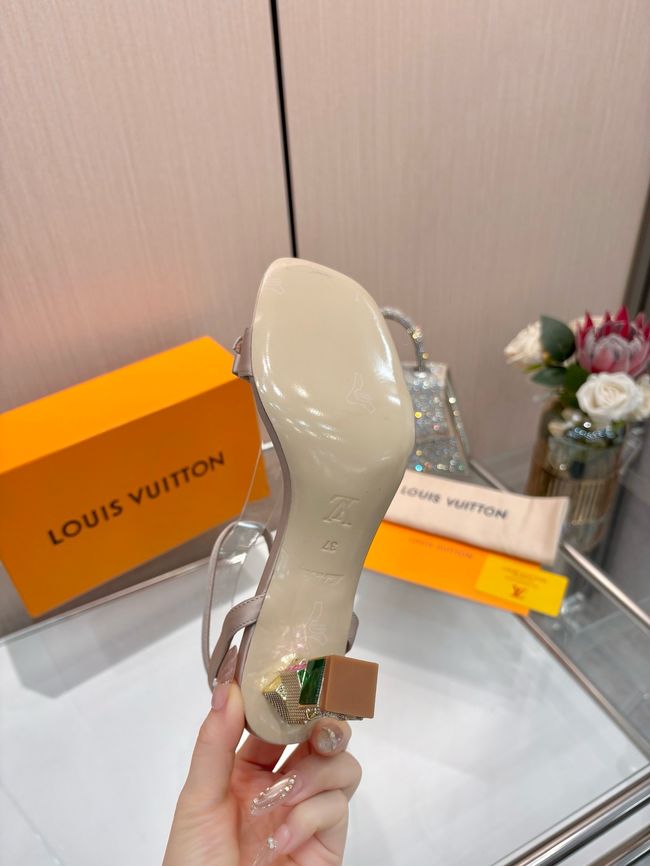 Louis Vuitton Slingbacks 7.5CM 65262-8 Louis Vuitton Slingbacks 7.5CM 65262-8