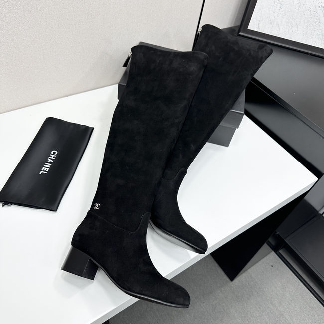 Chanel Calf Boots Suede 95411-1