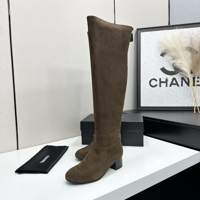 Chanel Calf Boots Suede 95411-2
