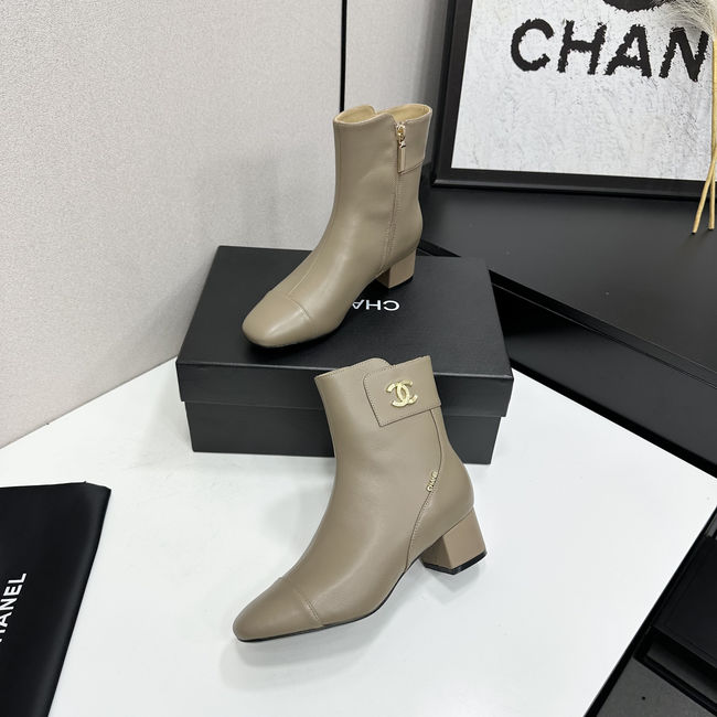 Chanel Mid-Calf Boots Shiny Calfskin 95408-2