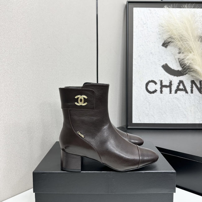 Chanel Mid-Calf Boots Shiny Calfskin 95408-3