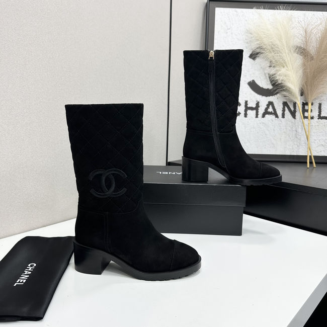 Chanel Mid-Calf Boots Suede 95409-2