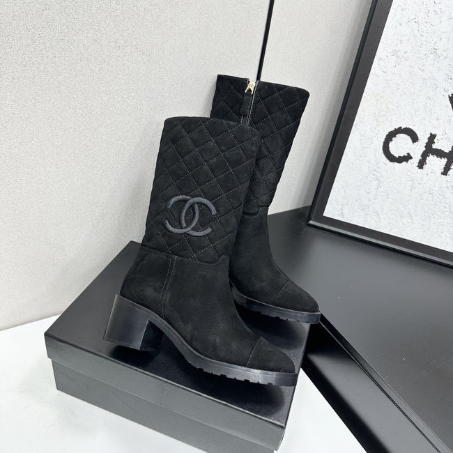 Chanel Mid-Calf Boots Shiny Calfskin 95409-2