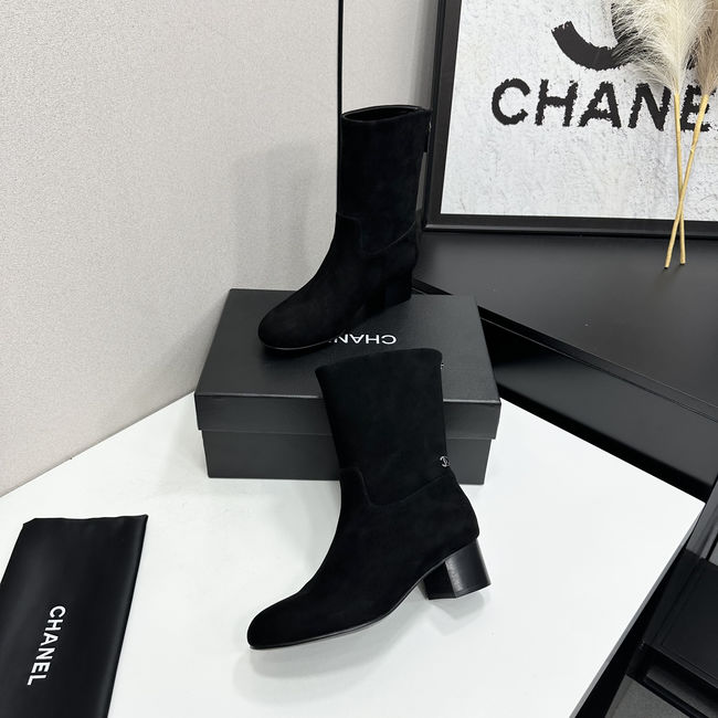 Chanel Mid-Calf Boots Suede 95410-2
