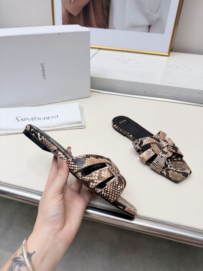 Saint Laurent tribute SANDALS in smooth leather 875936-11