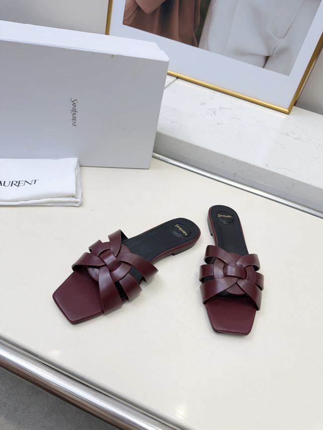 Saint Laurent tribute SANDALS in smooth leather 875936-2