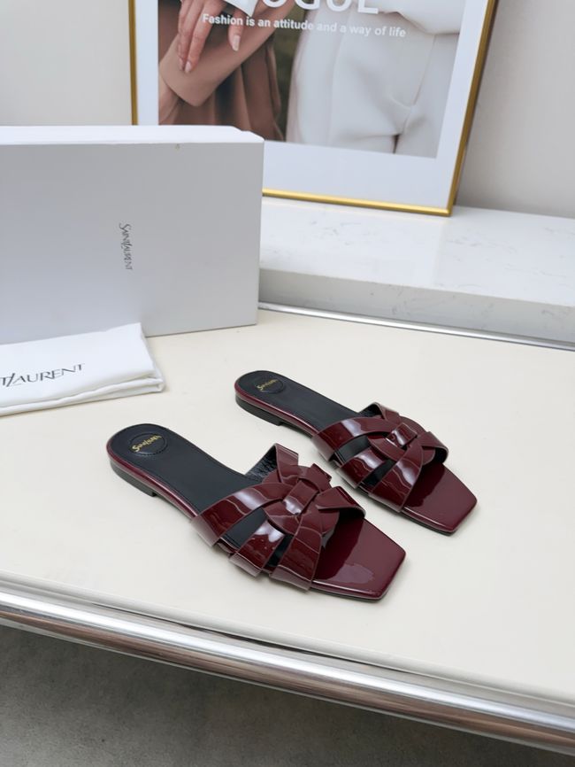 Saint Laurent tribute SANDALS in smooth leather 875936-4