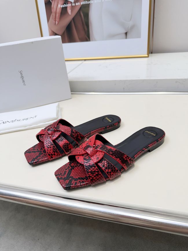 Saint Laurent tribute SANDALS in smooth leather 875936-7