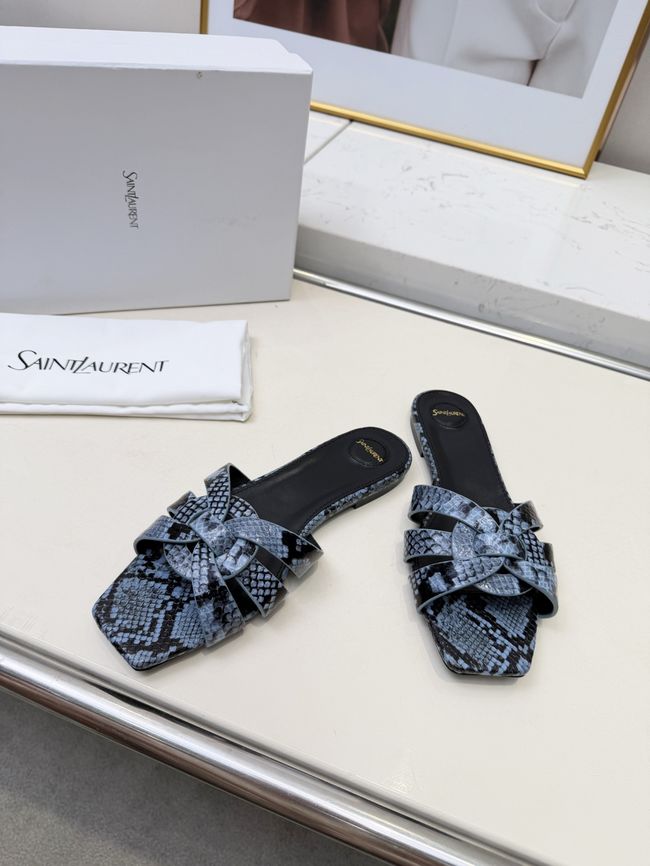 Saint Laurent tribute SANDALS in smooth leather 875936-8